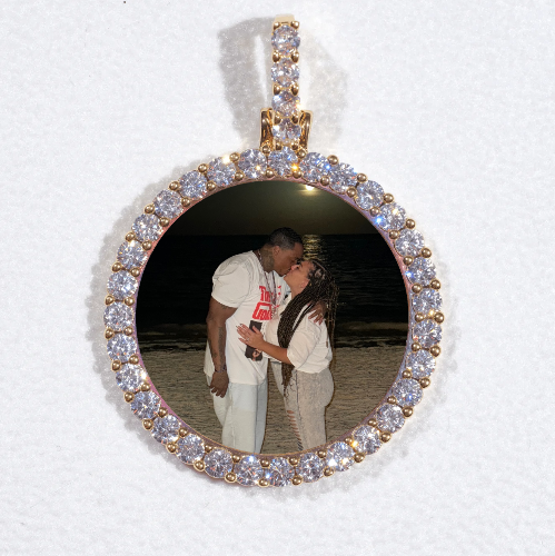 3D CIRCLE CUSTOM PICTURE PENDANT SMALL SIZE