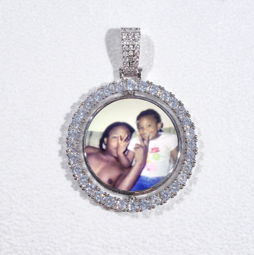 3D Spinning 2-Faced Custom Picture Pendant