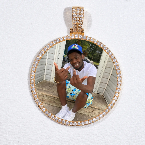 MEDIUM 3D CIRCLE CUSTOM PICTURE PENDANT