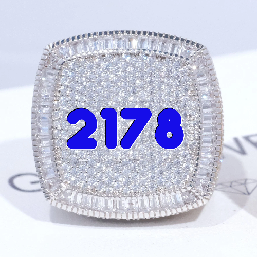 CUSTOM LETTER 3D ICED RING