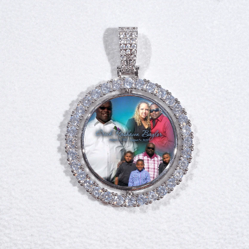 3D Spinning 2-Faced Custom Picture Pendant