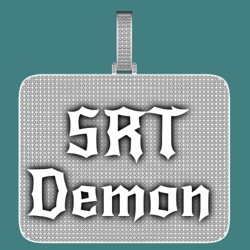 CUSTOM LETTER NECKLACE 3D BIG SQUARE