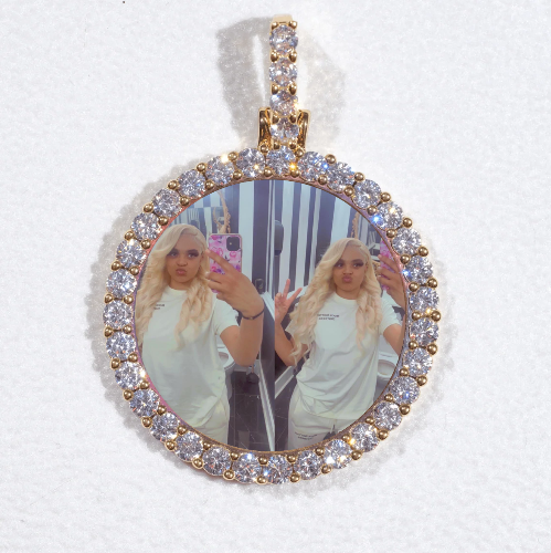 3D CIRCLE CUSTOM PICTURE PENDANT SMALL SIZE