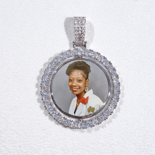 3D Spinning 2-Faced Custom Picture Pendant