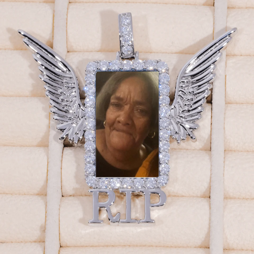 RIP WING 3D CUSTOM PICTURE PENDANT