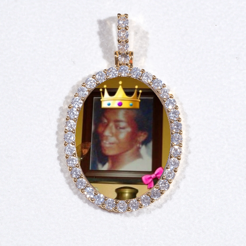 3D Oval Custom Picture Pendant