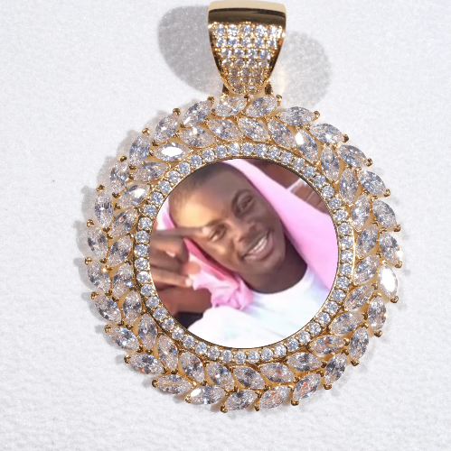 Large 3D Wheat Ear Custom Picture Pendant