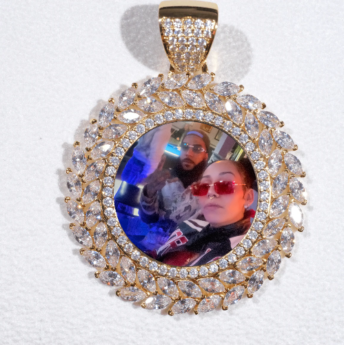 Large 3D Wheat Ear Custom Picture Pendant