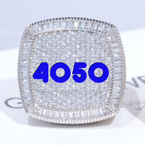 CUSTOM LETTER 3D ICED RING