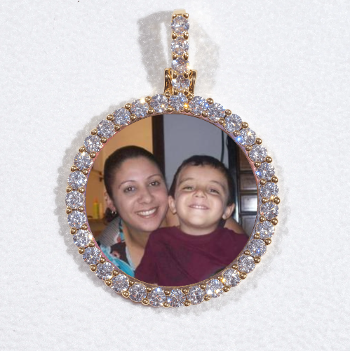 3D CIRCLE CUSTOM PICTURE PENDANT SMALL SIZE
