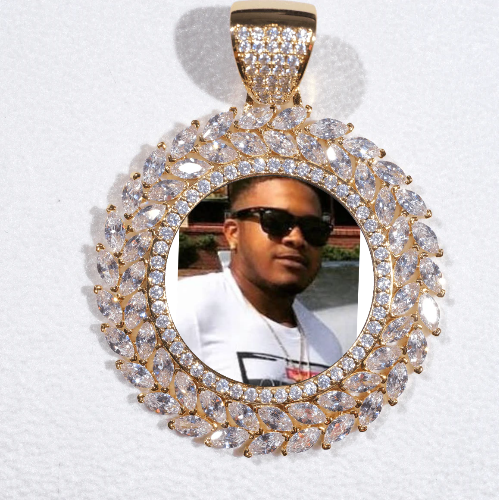 Large 3D Wheat Ear Custom Picture Pendant