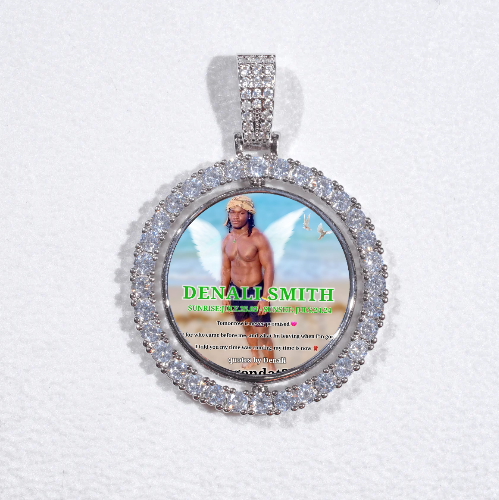 3D Spinning 2-Faced Custom Picture Pendant