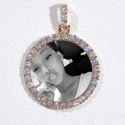 3D CIRCLE CUSTOM PICTURE PENDANT SMALL SIZE