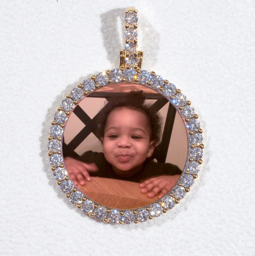 3D CIRCLE CUSTOM PICTURE PENDANT SMALL SIZE