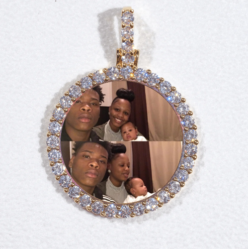 3D CIRCLE CUSTOM PICTURE PENDANT SMALL SIZE