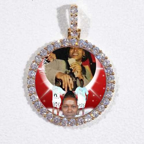 3D CIRCLE CUSTOM PICTURE PENDANT SMALL SIZE