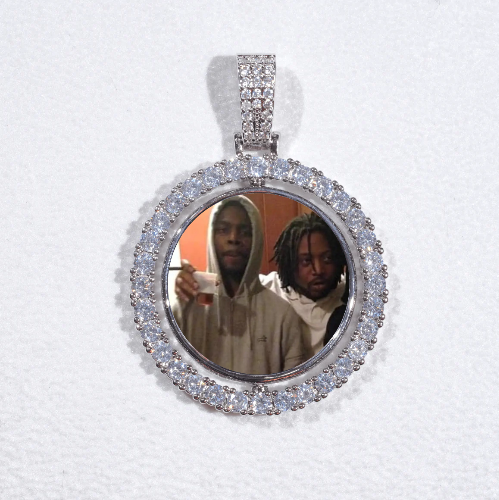 3D Spinning 2-Faced Custom Picture Pendant