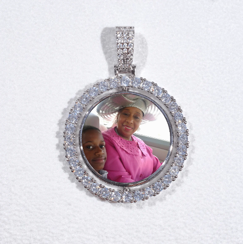3D Spinning 2-Faced Custom Picture Pendant