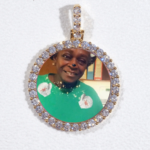 3D CIRCLE CUSTOM PICTURE PENDANT SMALL SIZE