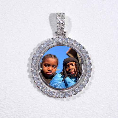 3D Spinning 2-Faced Custom Picture Pendant