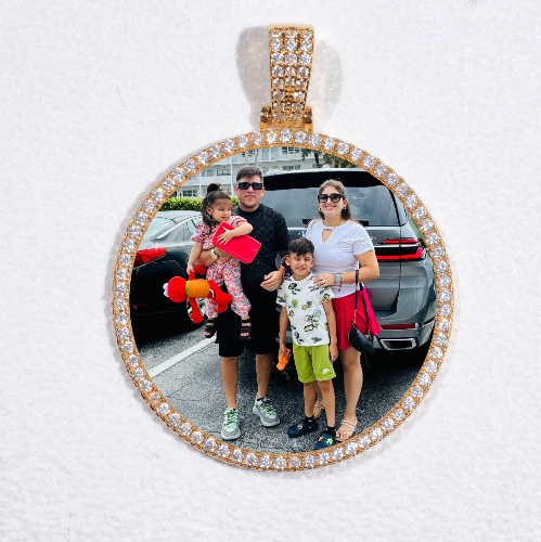MEDIUM 3D CIRCLE CUSTOM PICTURE PENDANT