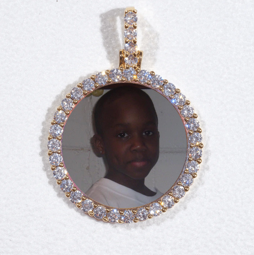 3D CIRCLE CUSTOM PICTURE PENDANT SMALL SIZE