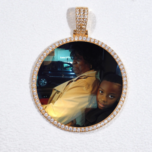 MEDIUM 3D CIRCLE CUSTOM PICTURE PENDANT