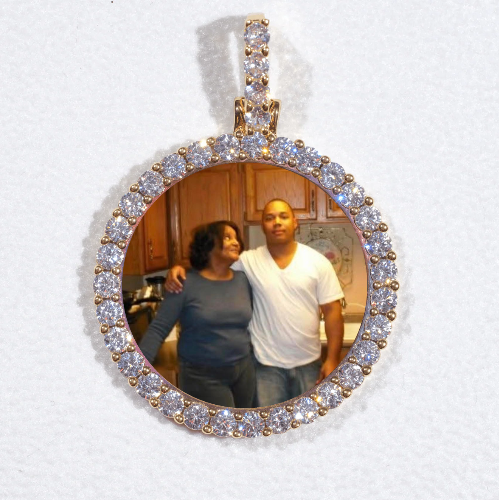 3D CIRCLE CUSTOM PICTURE PENDANT SMALL SIZE