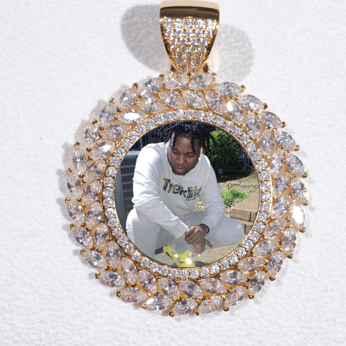 Large 3D Wheat Ear Custom Picture Pendant