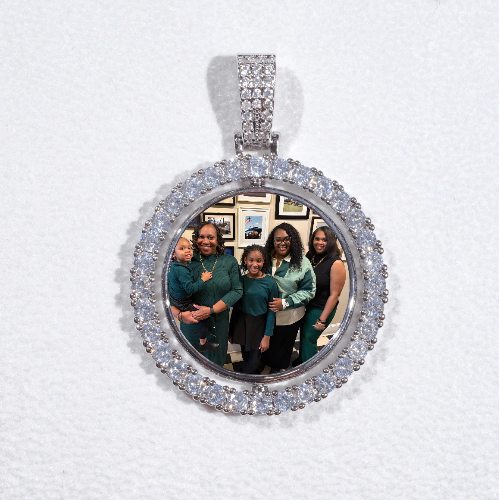 3D Spinning 2-Faced Custom Picture Pendant