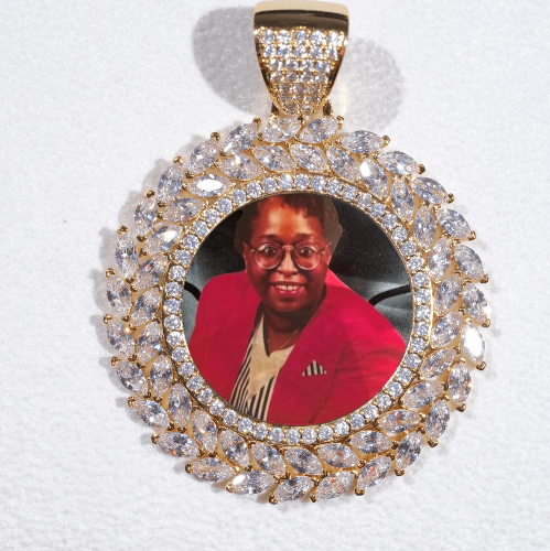 Large 3D Wheat Ear Custom Picture Pendant
