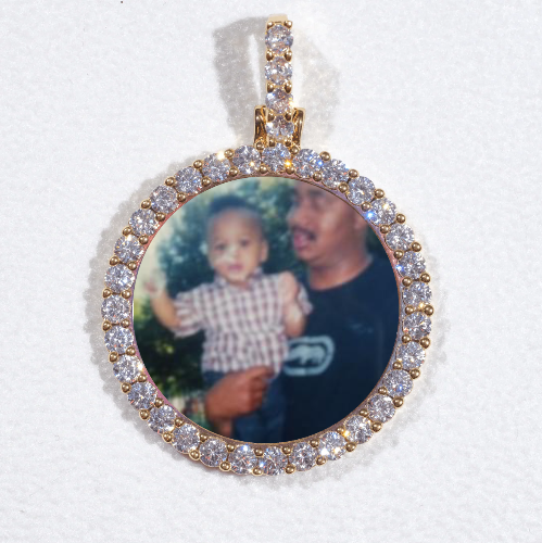 3D CIRCLE CUSTOM PICTURE PENDANT SMALL SIZE