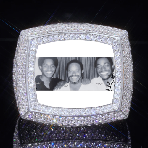 3D CUSTOM PICTURE ICED RING
