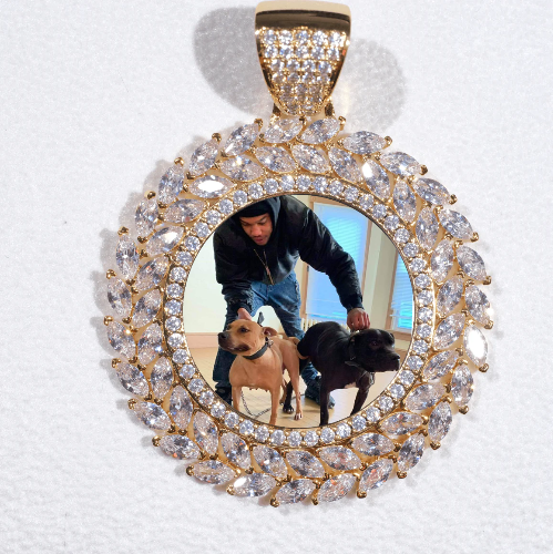 Large 3D Wheat Ear Custom Picture Pendant
