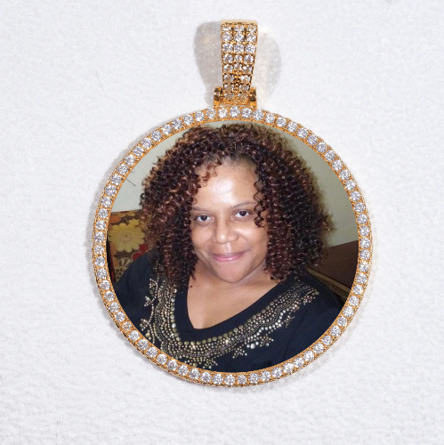 MEDIUM 3D CIRCLE CUSTOM PICTURE PENDANT