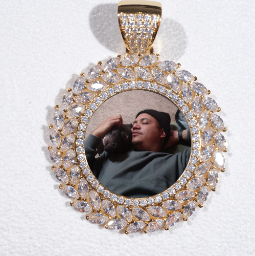 Large 3D Wheat Ear Custom Picture Pendant