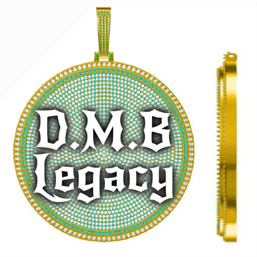 CUSTOM LETTER NECKLACE 3D BIG DISC