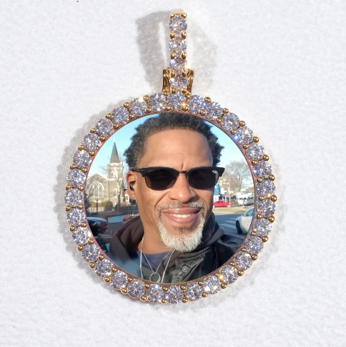 3D CIRCLE CUSTOM PICTURE PENDANT SMALL SIZE