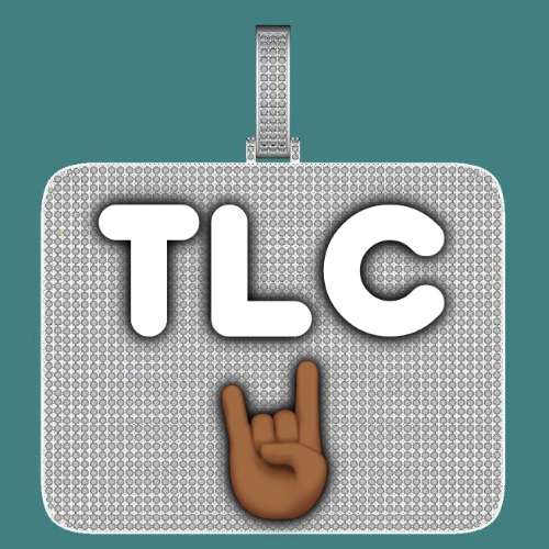 CUSTOM LETTER NECKLACE 3D BIG SQUARE