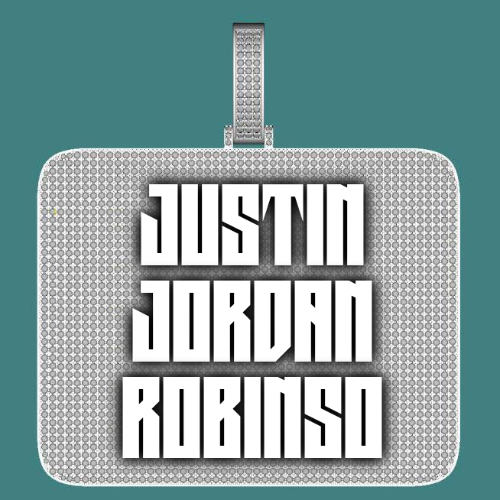 CUSTOM LETTER NECKLACE 3D BIG SQUARE