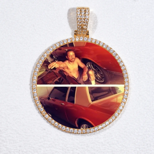 MEDIUM 3D CIRCLE CUSTOM PICTURE PENDANT