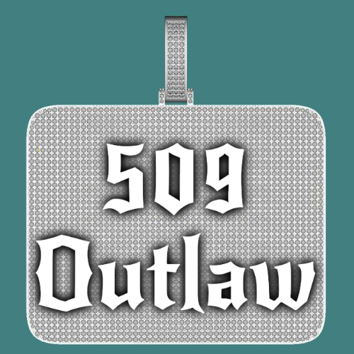CUSTOM LETTER NECKLACE 3D BIG SQUARE