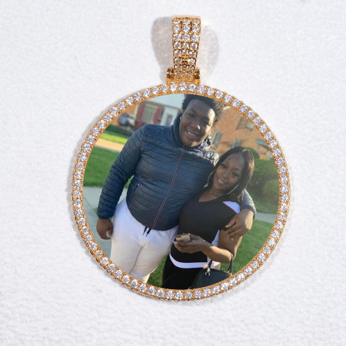 MEDIUM 3D CIRCLE CUSTOM PICTURE PENDANT