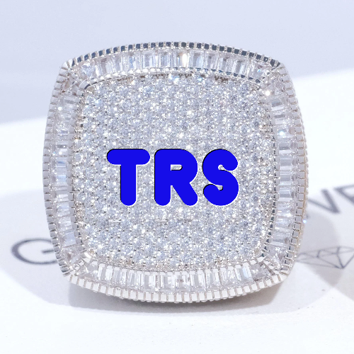 CUSTOM LETTER 3D ICED RING