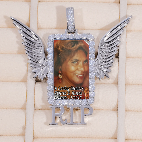 RIP WING 3D CUSTOM PICTURE PENDANT