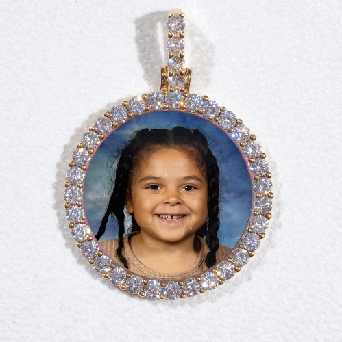 3D CIRCLE CUSTOM PICTURE PENDANT SMALL SIZE