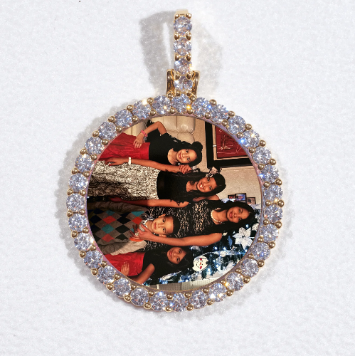 3D CIRCLE CUSTOM PICTURE PENDANT SMALL SIZE