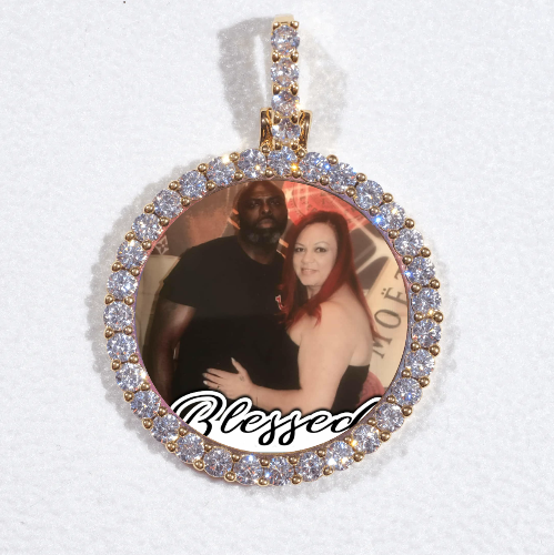 3D CIRCLE CUSTOM PICTURE PENDANT SMALL SIZE