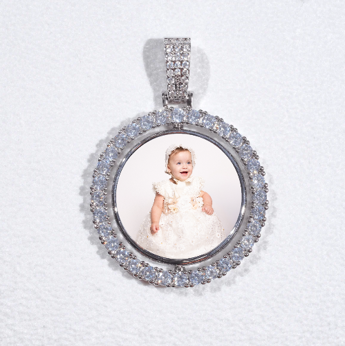 3D Spinning 2-Faced Custom Picture Pendant