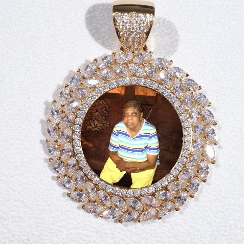 Large 3D Wheat Ear Custom Picture Pendant